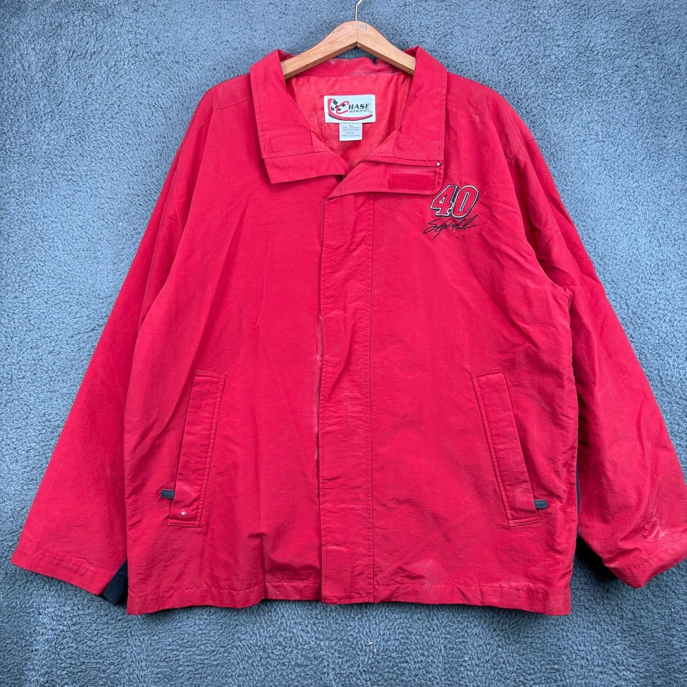 Chase Authentics‎ Mens XL Coors Light Racing Jacket Sterling Marlin 40 Red Black